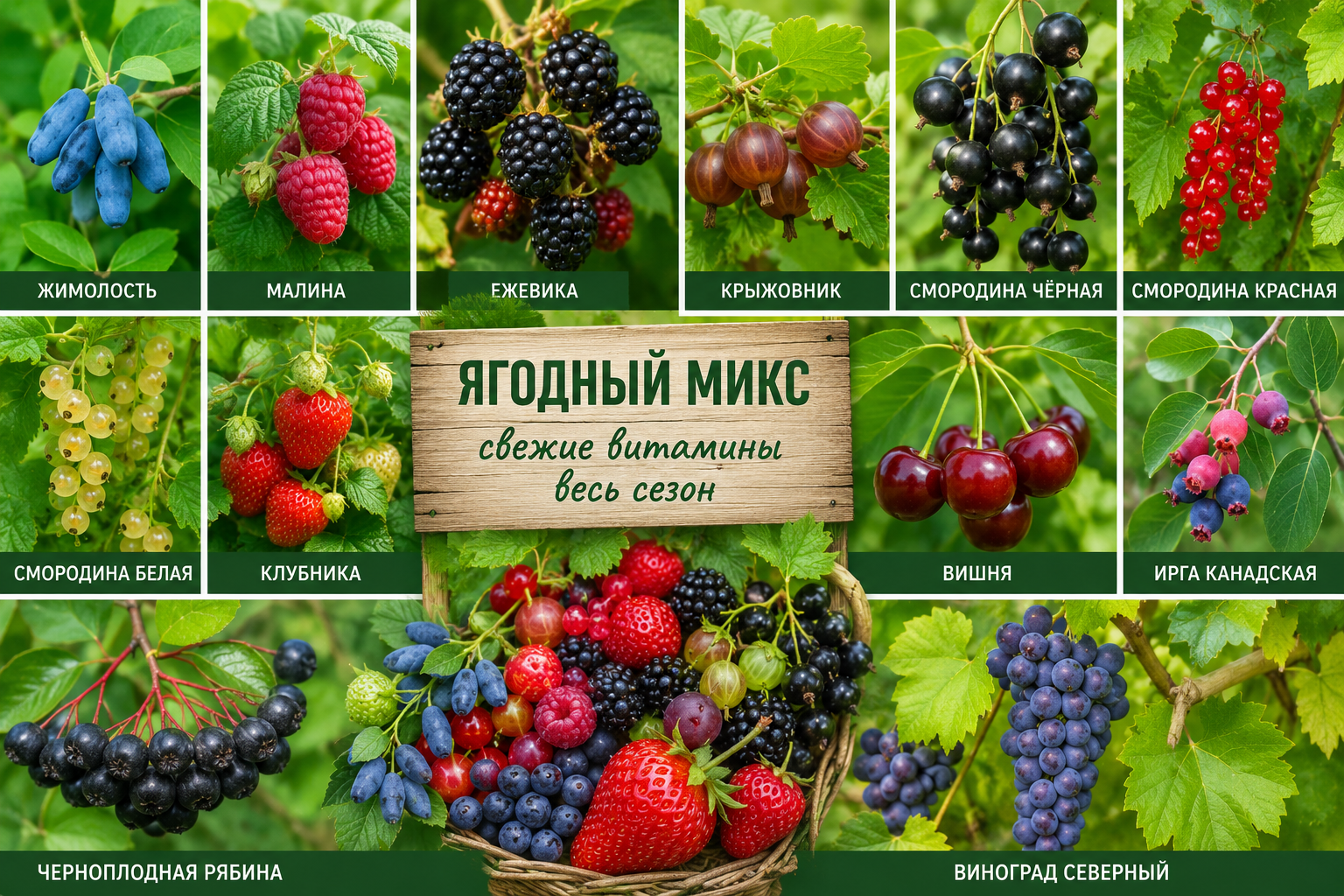 Самые беспроблемные сорта ягод